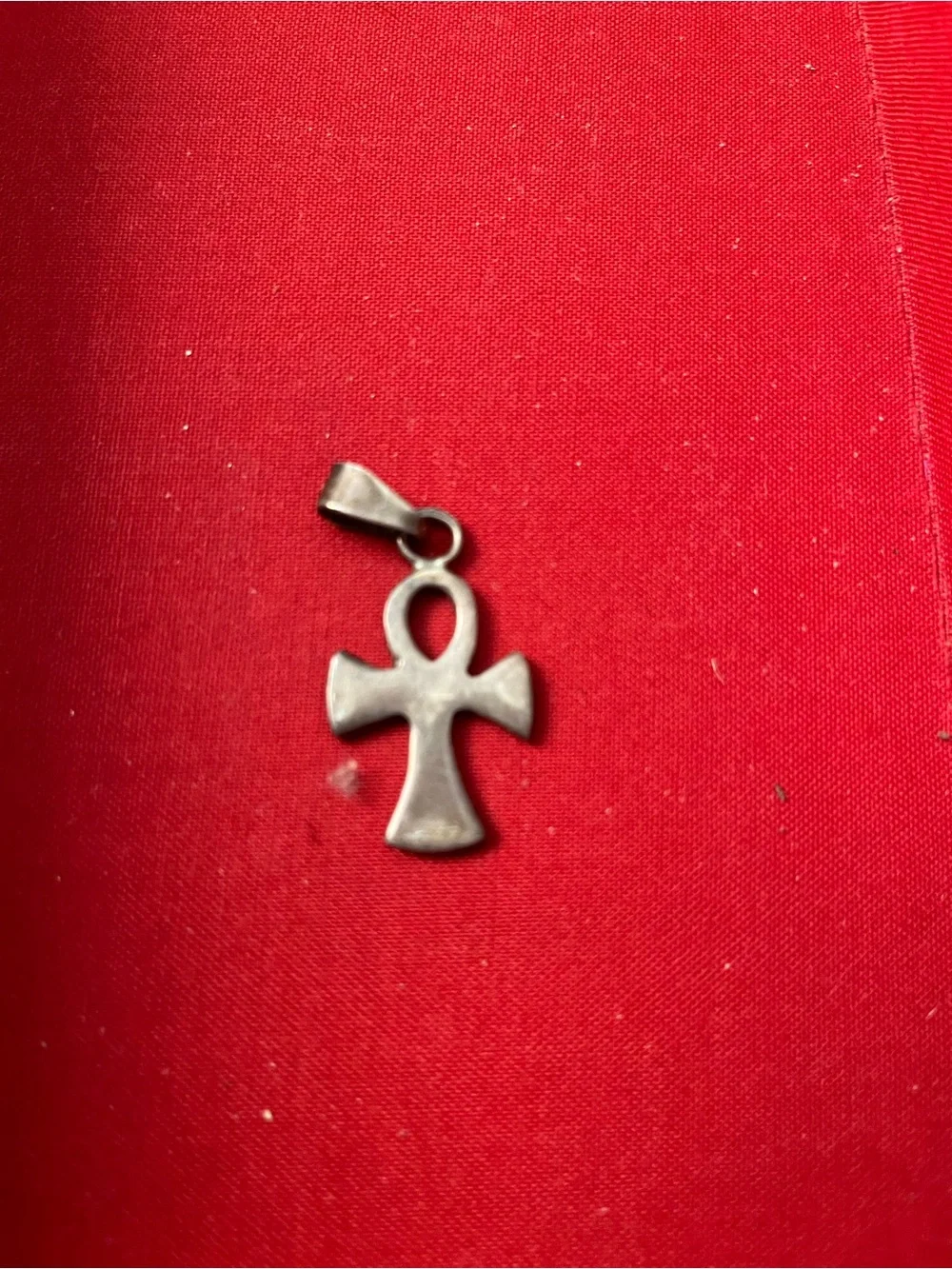 Sterling Silver Ankh Pendant - Silver